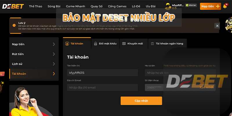 Bảo mật Debet nhiều lớp