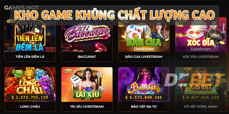 Debet có kho game khủng chất lượng cao