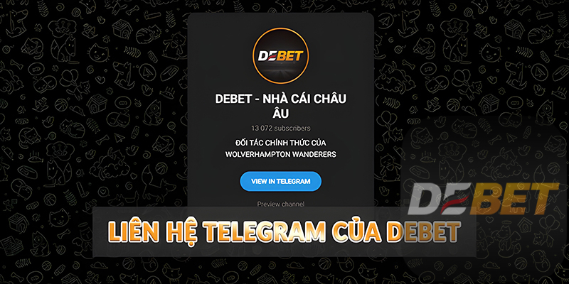 Liên hệ Telegram của Debet